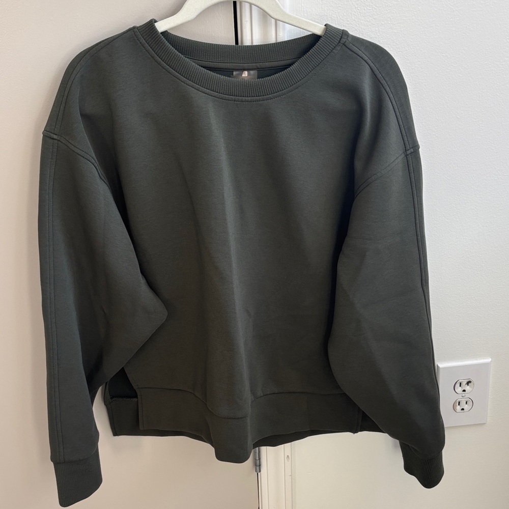 Calia Olive Green Crewneck